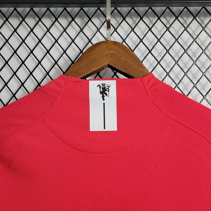 Retro Manchester United 2007-2008 home Long Sleeve - Image 5