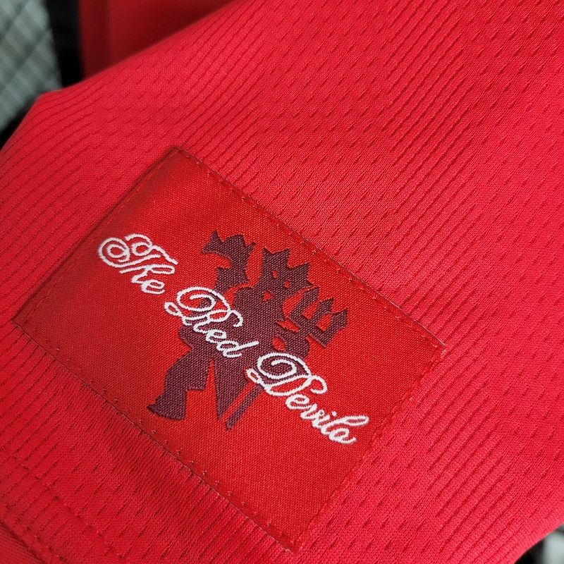 Retro Manchester United 2007-2008 home Long Sleeve - Image 7