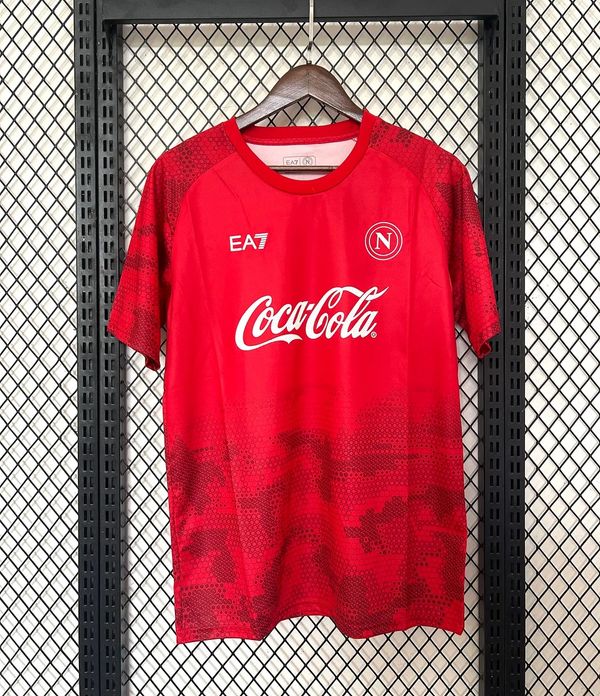 SSC Napoli 2024-2025 Coca Cola red