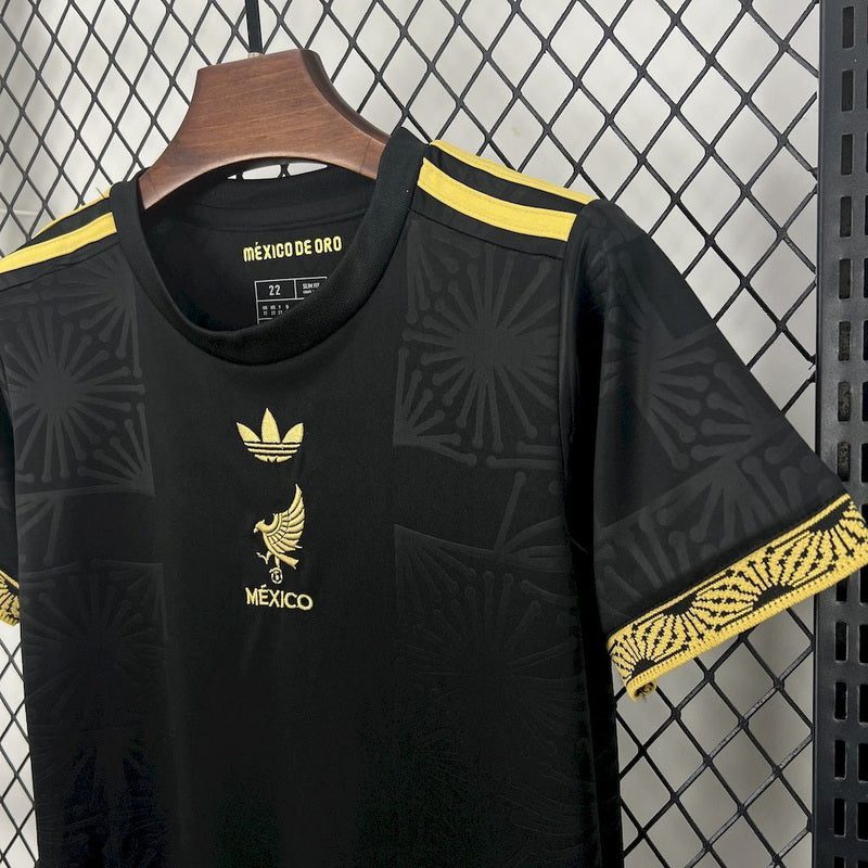 Mexico 202526 Gold- Black Kids Kit 1:1 Thai Quality - Image 5