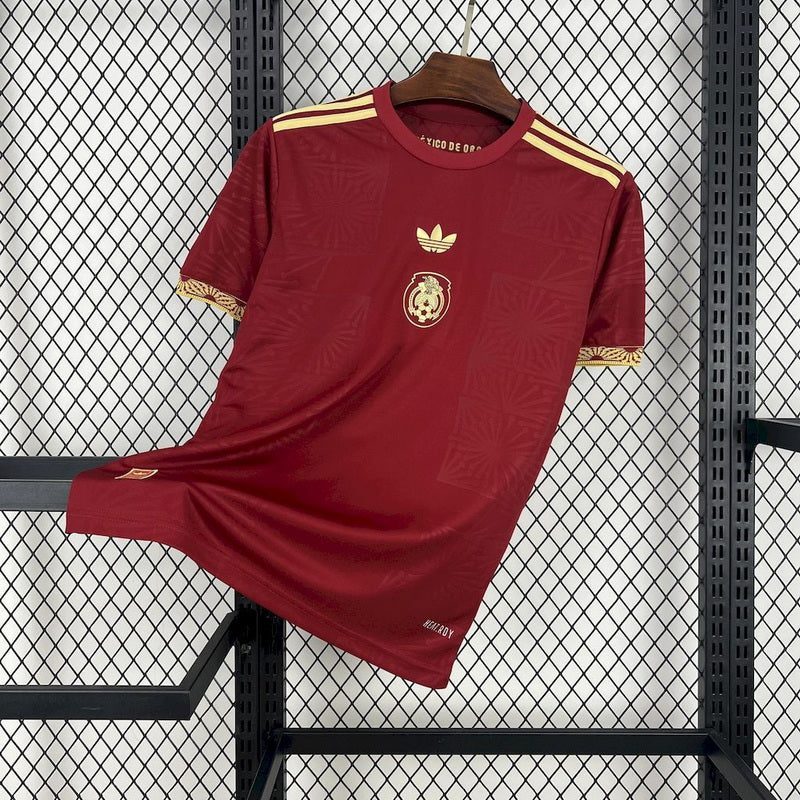Mexico 2025/26 Gold- Red Jersey 1:1 Thai Quality