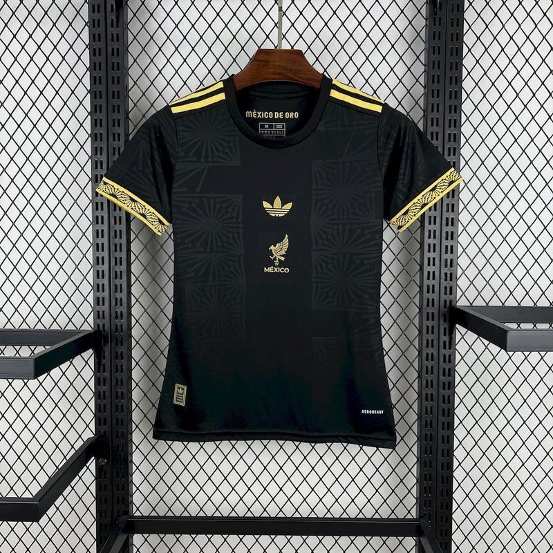 Mexico 2025/26 Gold- Black Womens Jersey 1:1 Thai Quality